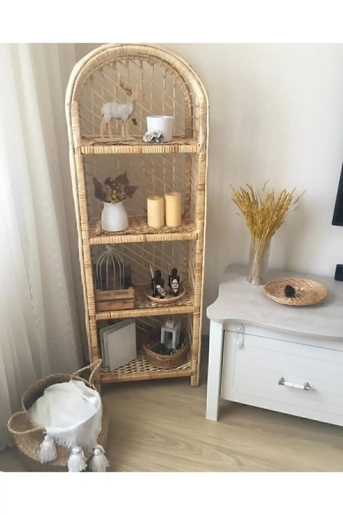 SOFA Dekoratif Hasır Raf: Fonksiyonel ve Modern Ev Aksesuarı Çözümü