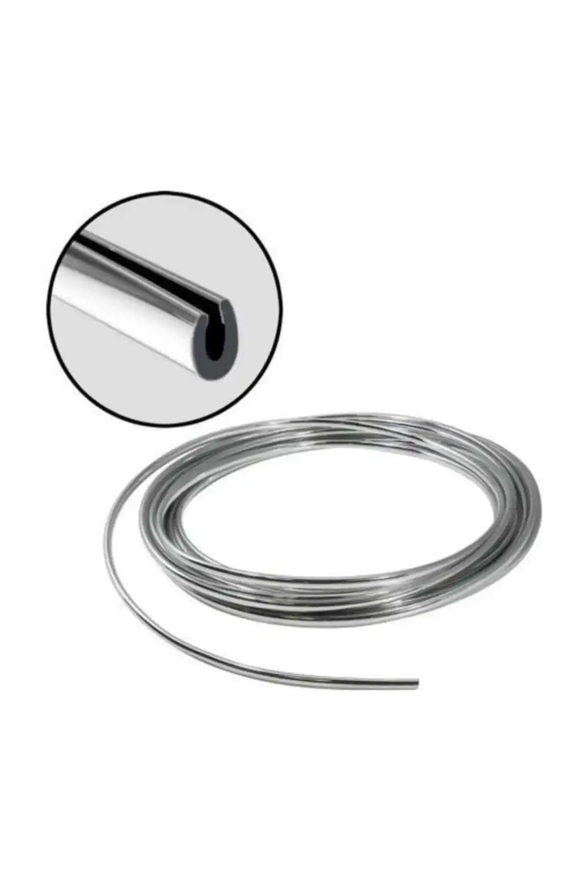 2 Metre Nikelaj Elkamet Çıta U Tipi Geçmeli Dayanıklı ve Estetik Tasarım