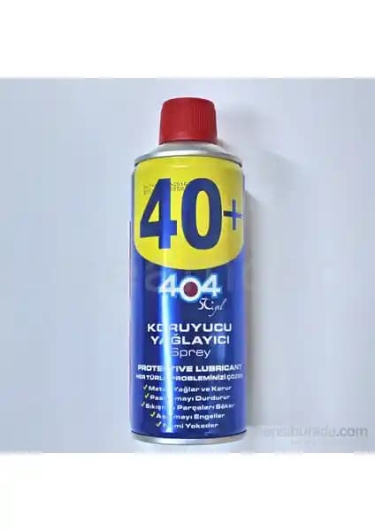 404 40+ Koruyucu Yağlayıcı Sprey 400 Ml Güçlü Koruma ve Yüksek Performans Sağlar