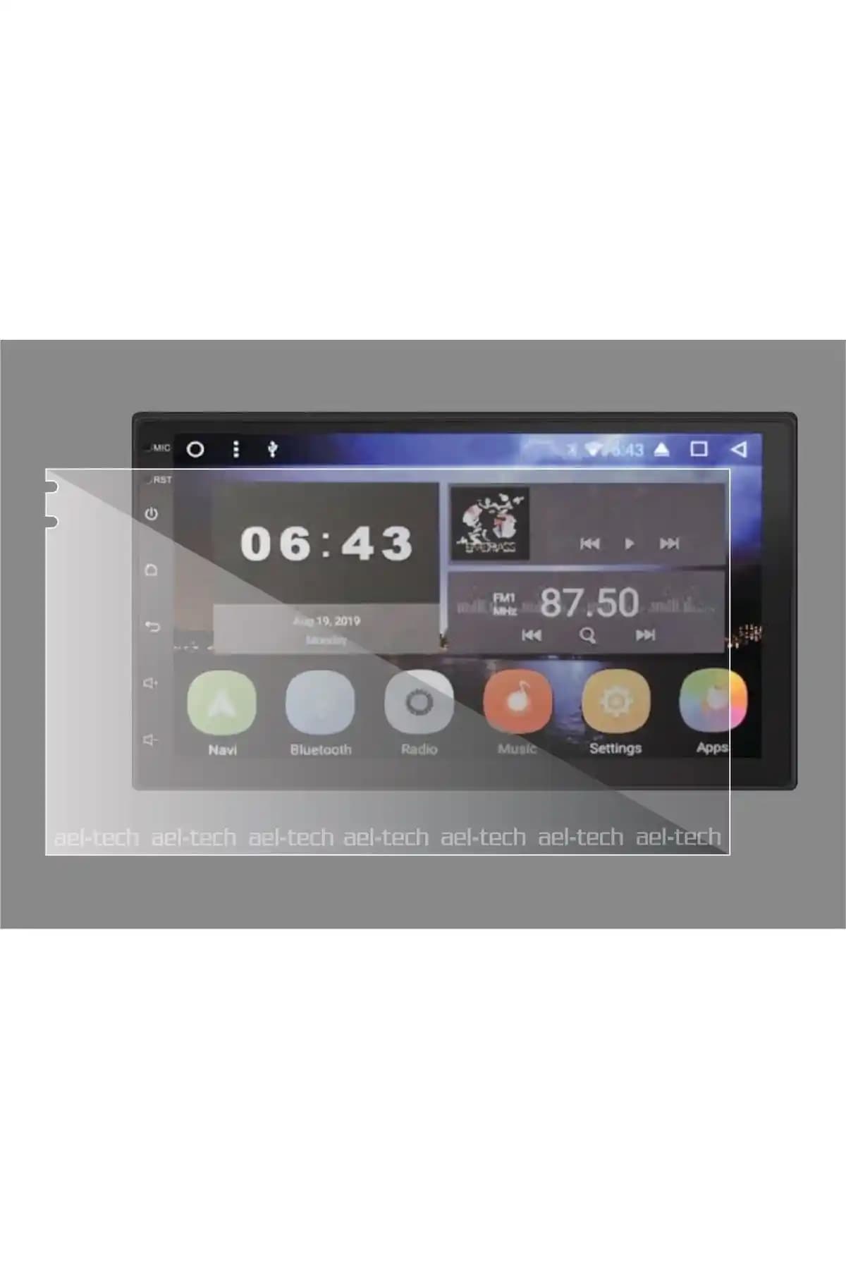 Ael-Tech 7 İnç Evrensel Nano Ekran Koruyucu Çift Teyp Uyumlu Güçlü ve Dayanıklı