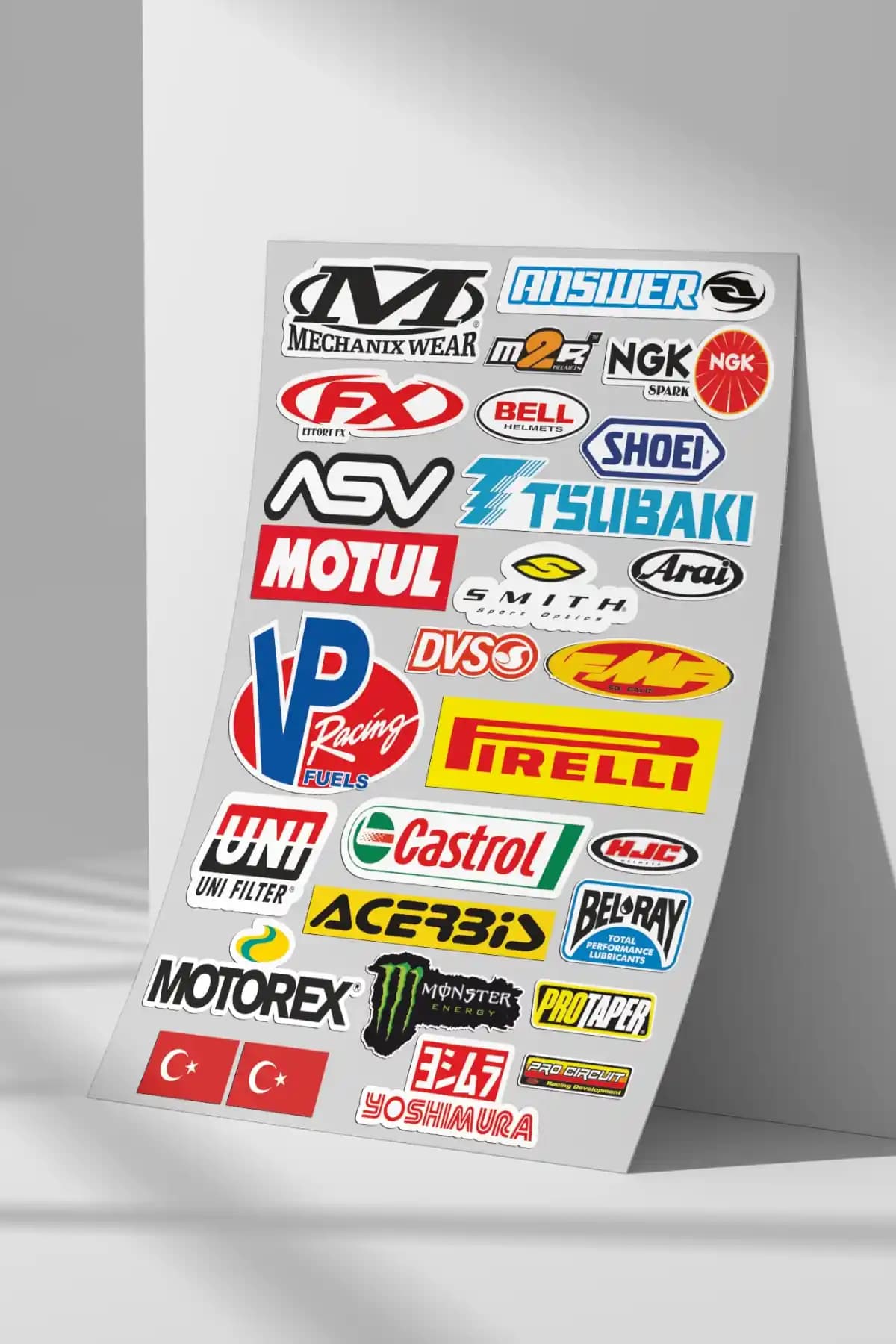 Araba ve Motosikletler İçin Dayanıklı ve Çekici Sponsor Sticker Seti Ürün İncelemesi