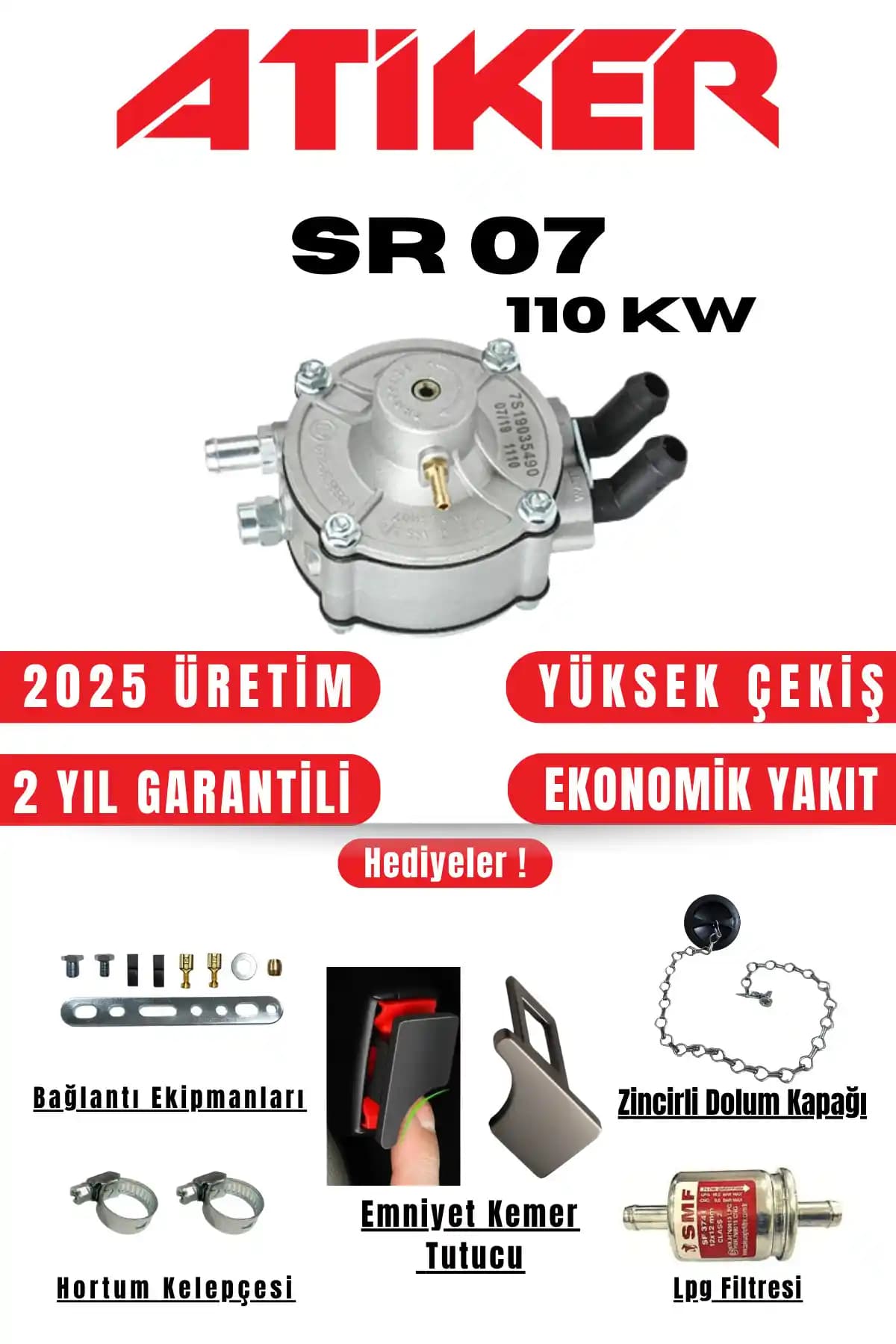 Atiker SR07 SGİ Regülatör: Yüksek Performans ve Güvenilirlik Sunan LPG Regülatörü