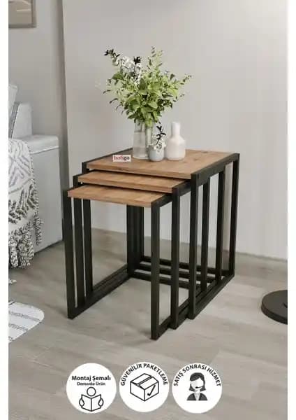 Bofigo Metal Zigon Sehpa ve Monte Sehpa Uzunluğu Karşılaştırması