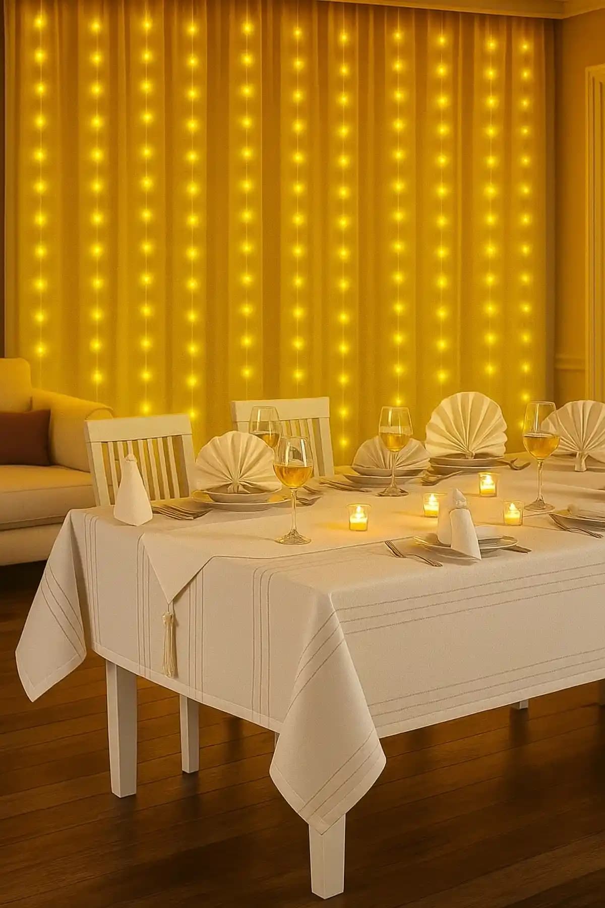 Cardea Colber Masa Örtüsü Takımı: Şık ve Dayanıklı 12 Kişilik Masa Seti