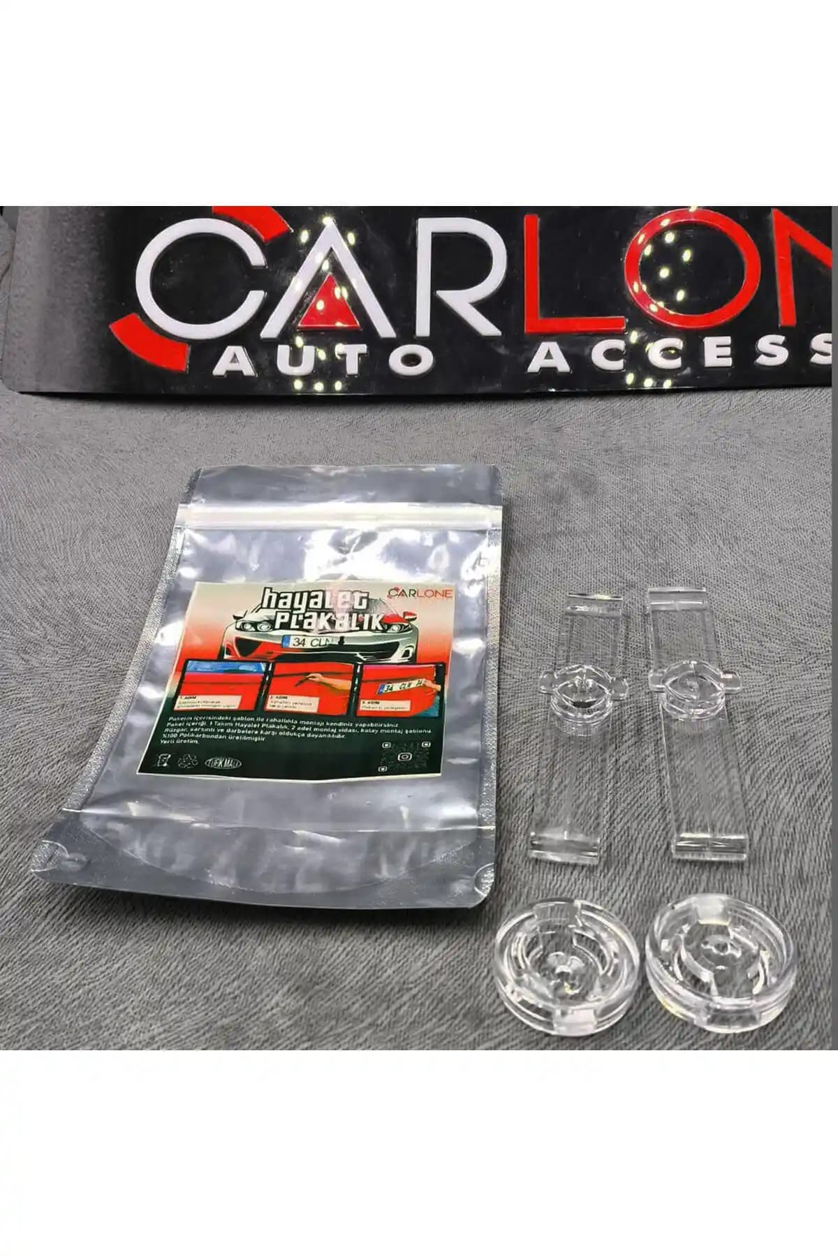 Carlone Hayalet Gizli Plakalık Şeffaf Modeli: Estetik ve Pratik Araç Gizlilik Çözümü