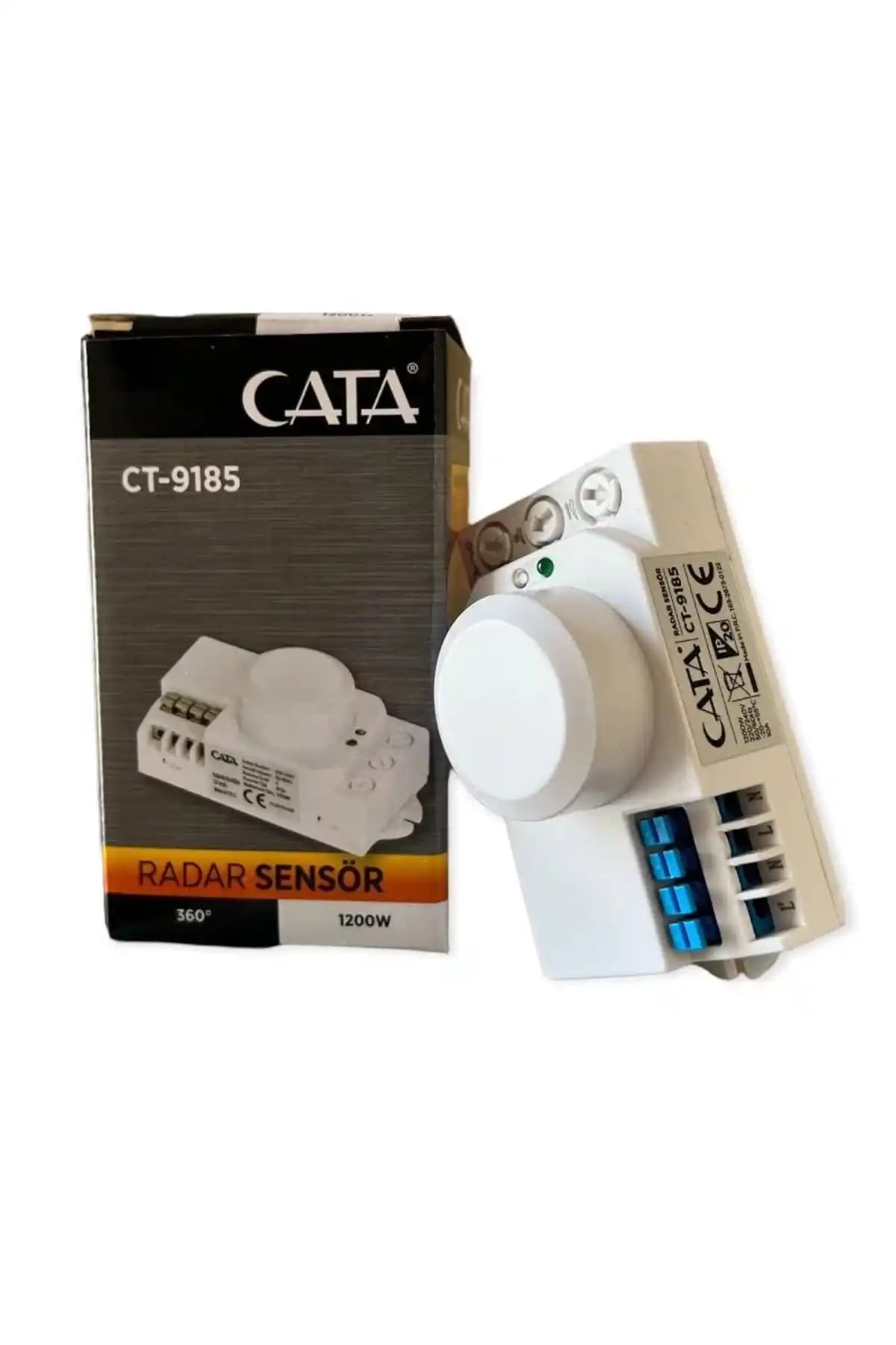 Cata Radar Hareket Sensörü 1200W Güç Kapasitesi ve Geniş Algılama Alanı ile Güvenlik Çözümü