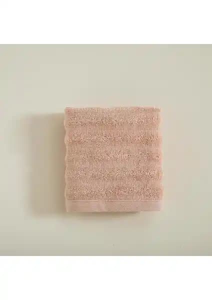 Chakra Waved El Havlusu 30x40 cm Koyu Somon Modern ve Şık Tasarım