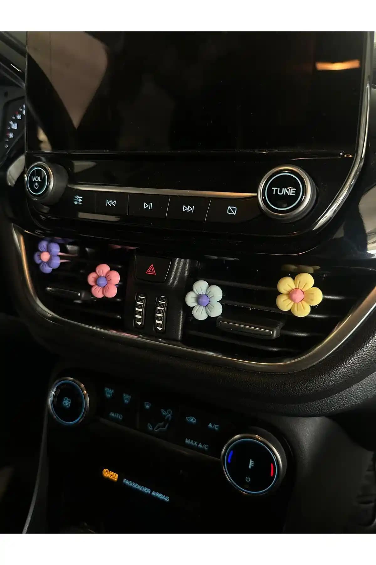 ÇiçekAntalya Renkli Çiçekler Papatya Seti: Araba İçin Estetik ve Canlı Dekoratif Aksesuar