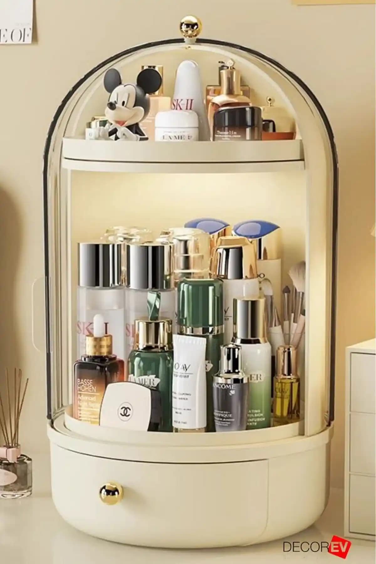 Decorev Krem Çekmeceli Makyaj Kozmetik Organizer ile Düzenli ve Şık Bir Kullanım Deneyimi