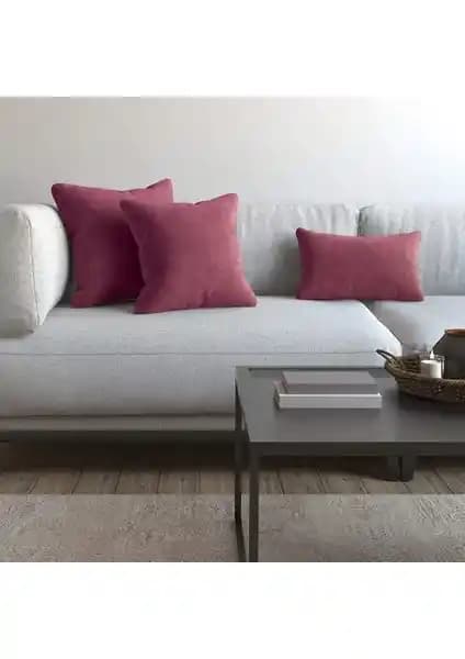 Demor Home Soft Series Lavanta Pembesi Kırlent Kılıfı Şık ve Dayanıklı Dekoratif Aksesuar