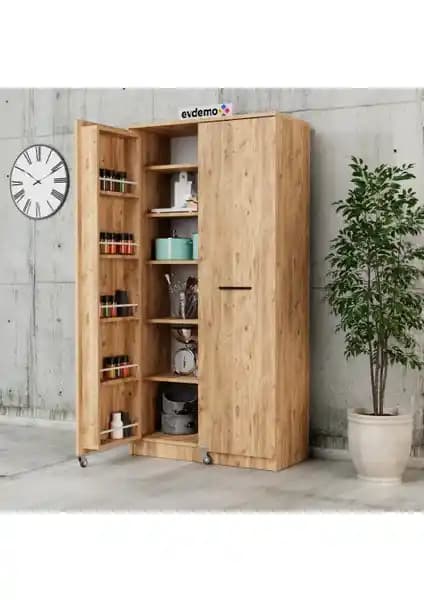 Evdemo Art 2 Kapaklı Erzak Kiler Mutfak Dolabı ve AVM Park Çok Amaçlı Dolap Karşılaştırması
