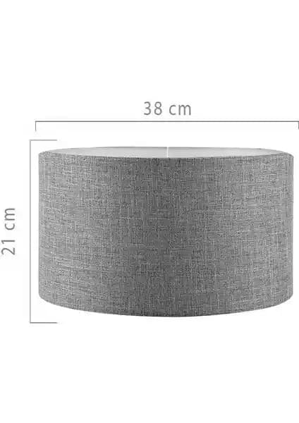 Evlight Kumaş Başlıklı Gri Lambader Modern ve Fonksiyonel Aydınlatma Çözümü