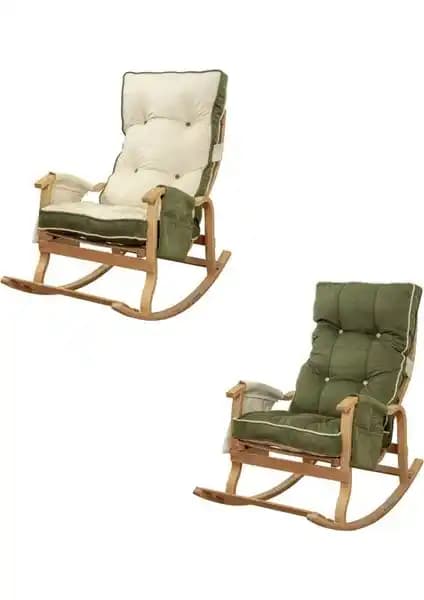 Evoke Lüx Ahşap Çift Minderli Çift Cepli Sallanan Sandalye Özellikleri ve Kullanım Alanları