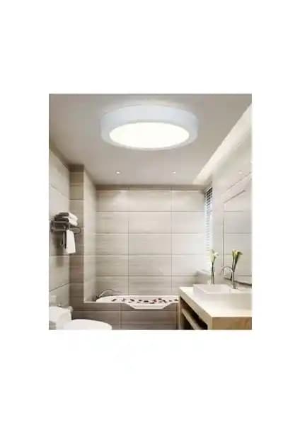 Fico Home Modern Tavana Sıfır Plafonyer LED Avize 6400K Soğuk Beyaz 21cm Daire Tasarım