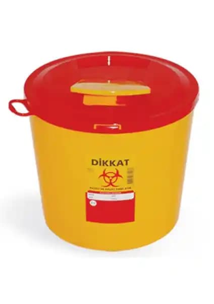 HP Tıbbi Atık Çöp Kovası 10 Lt Güvenli ve Pratik Kullanım İçin Uygun Sağlık Sektörü Ürünü