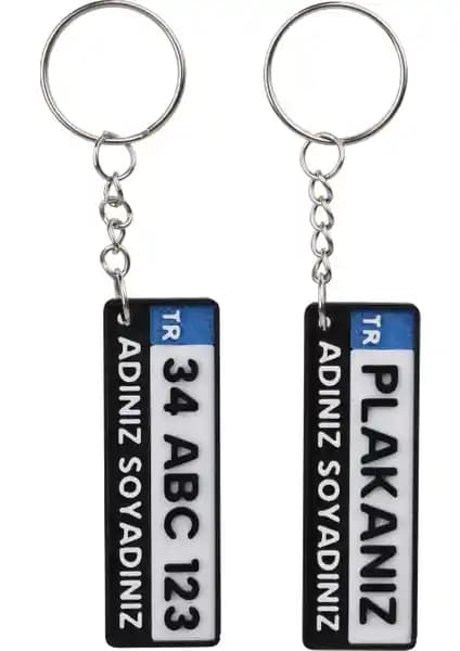 Kişiye Özel Plaka Anahtarlık Çiftli Seti: Şık ve Kişiselleştirilebilir Hediye Seçeneği