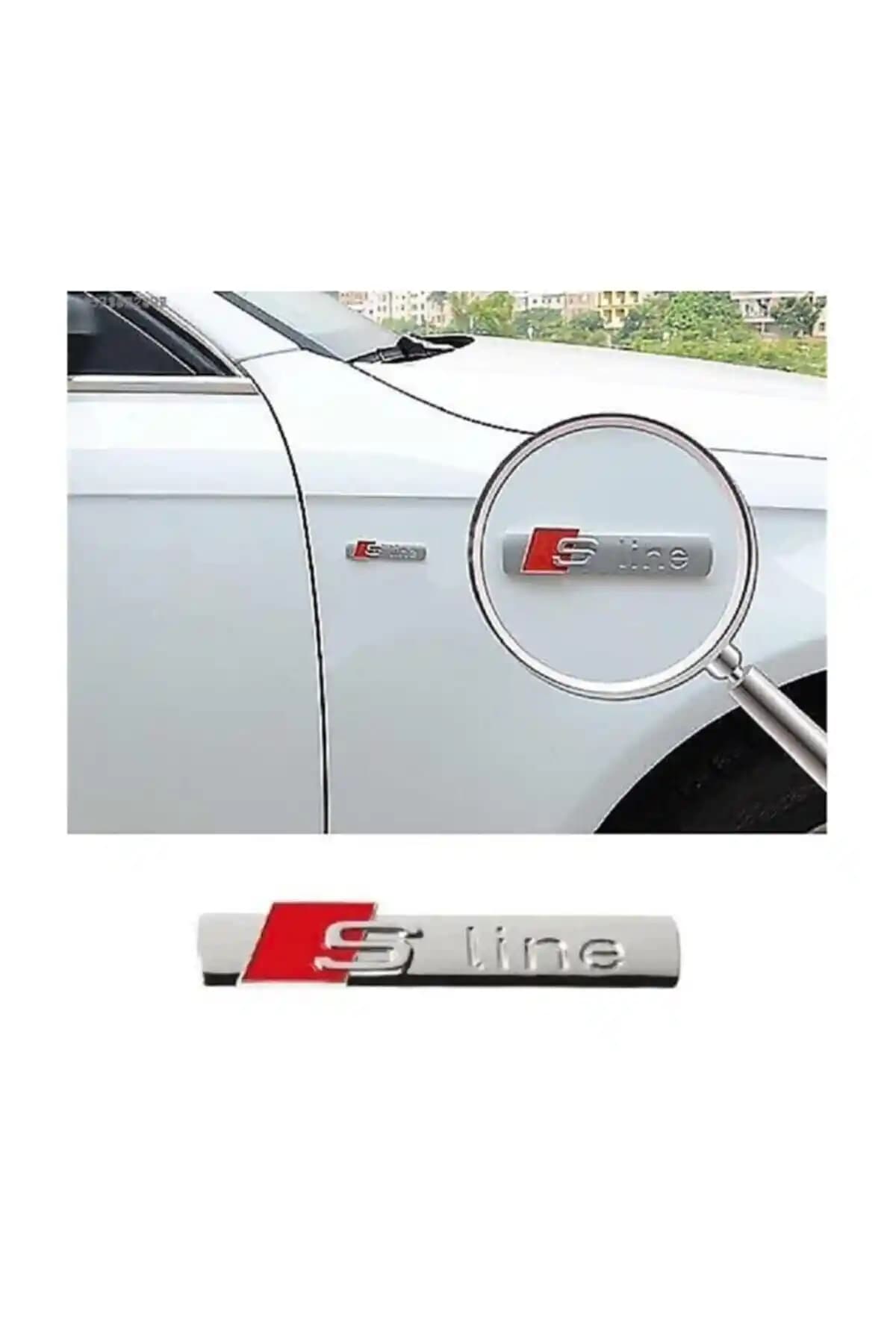 Medicar Audi S Line Logo Metal Krom Çamurluk Seti ile Aracınıza Şıklık Katın