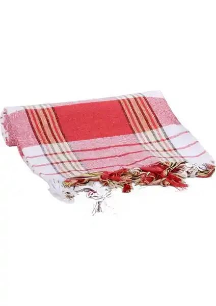 Minteks Türk Hamamı Pestemali Kırmızı 80x170 cm doğal ve şık tasarım