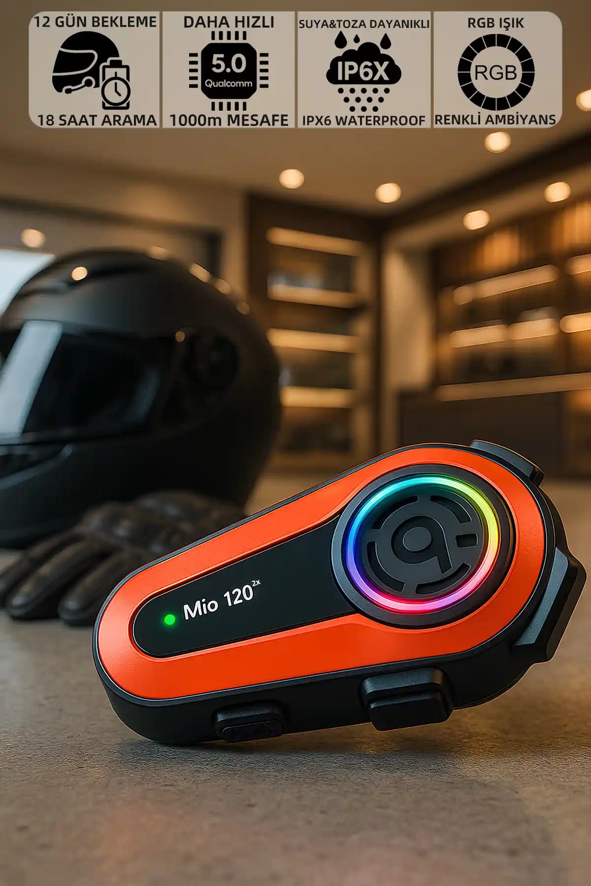 Mioji Mio 120 2x RGB Bluetooth Kask Kulaklık Güncel Özellikler ve Kullanıcı Yorumları