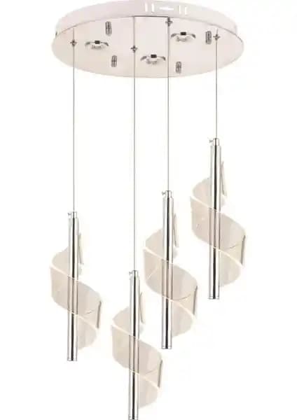 Modern Çok Yönlü LED Avize P7077-3+1 ile Şık ve Fonksiyonel Aydınlatma Çözümü