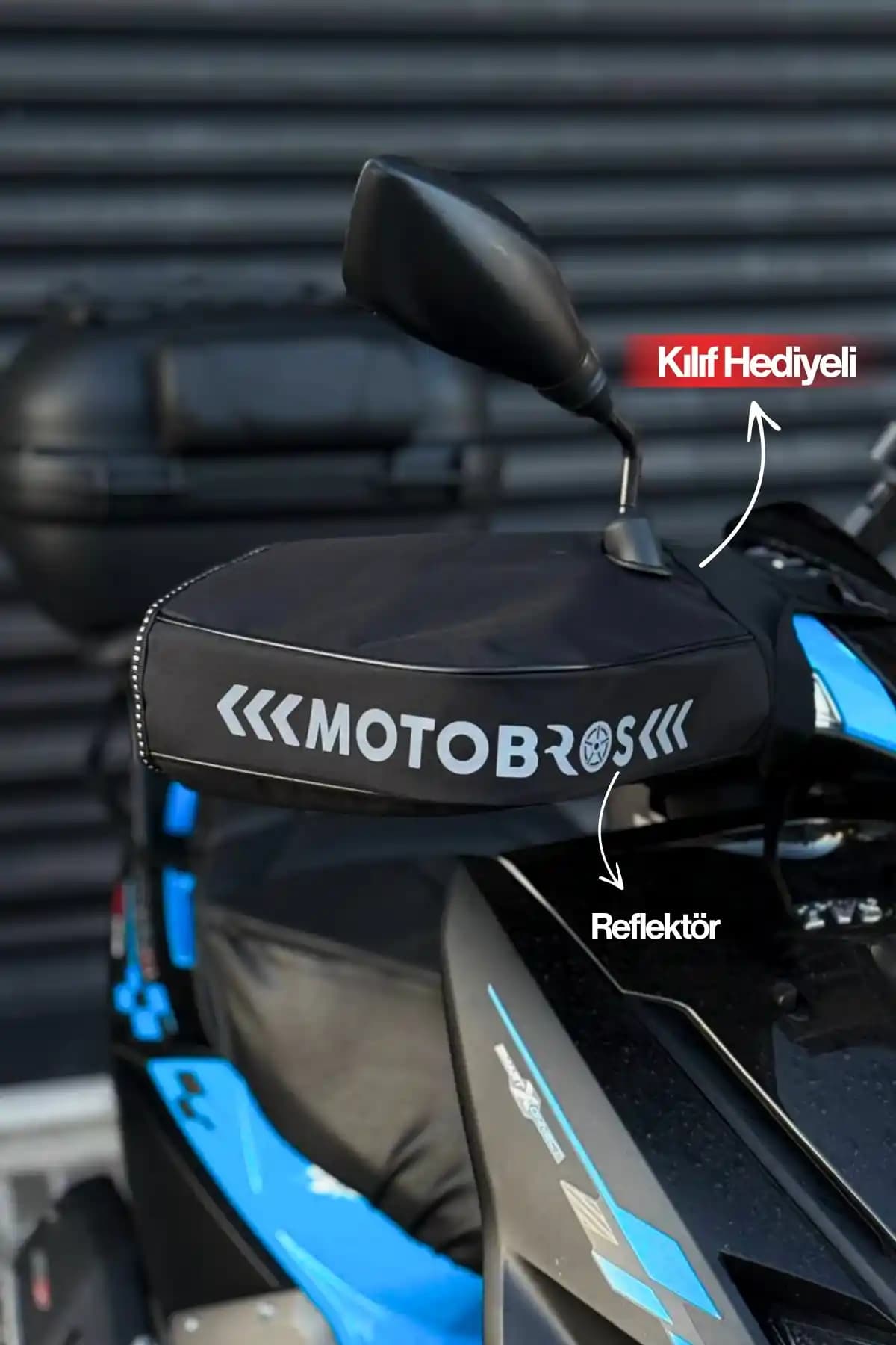 Motobros Motosiklet Elcik Rüzgarlık: Su Geçirmez ve Isı Yalıtımlı Güvenli Sürüş Aksesuarı