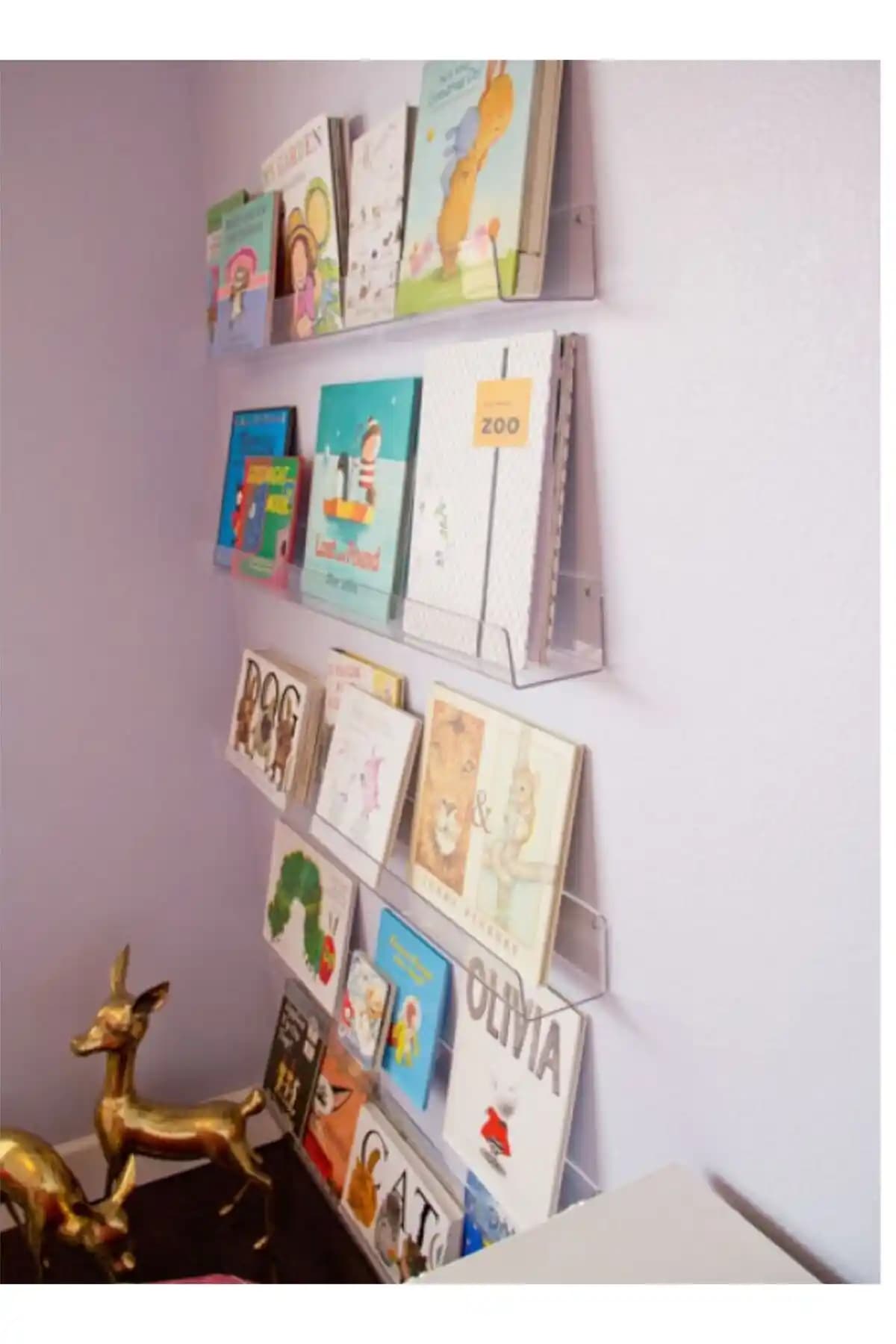 Pleksi Kitap Duvar Rafı Modern ve Dayanıklı Tasarımıyla Dekorasyonunuzu Zenginleştirir