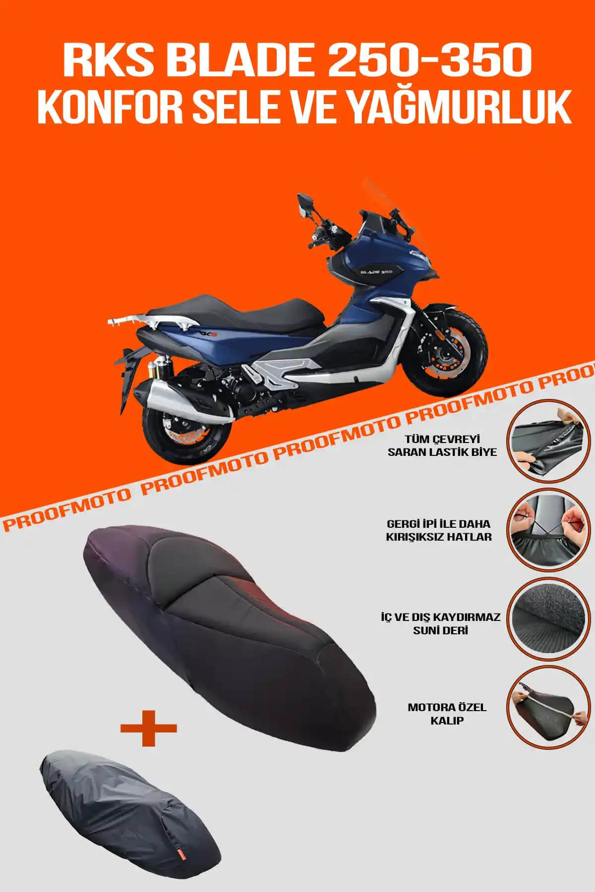 PROOFMOTO Rks Blade 250 Konfor Sele ve Yağmurluk Kılıfı İnceleme ve Özellikleri
