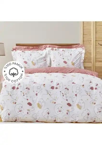 Sarah Anderson %100 Pamuk Çift Kişilik Desenli Nevresim Takımı - Yatak Odası Şıklığı ve Konforu