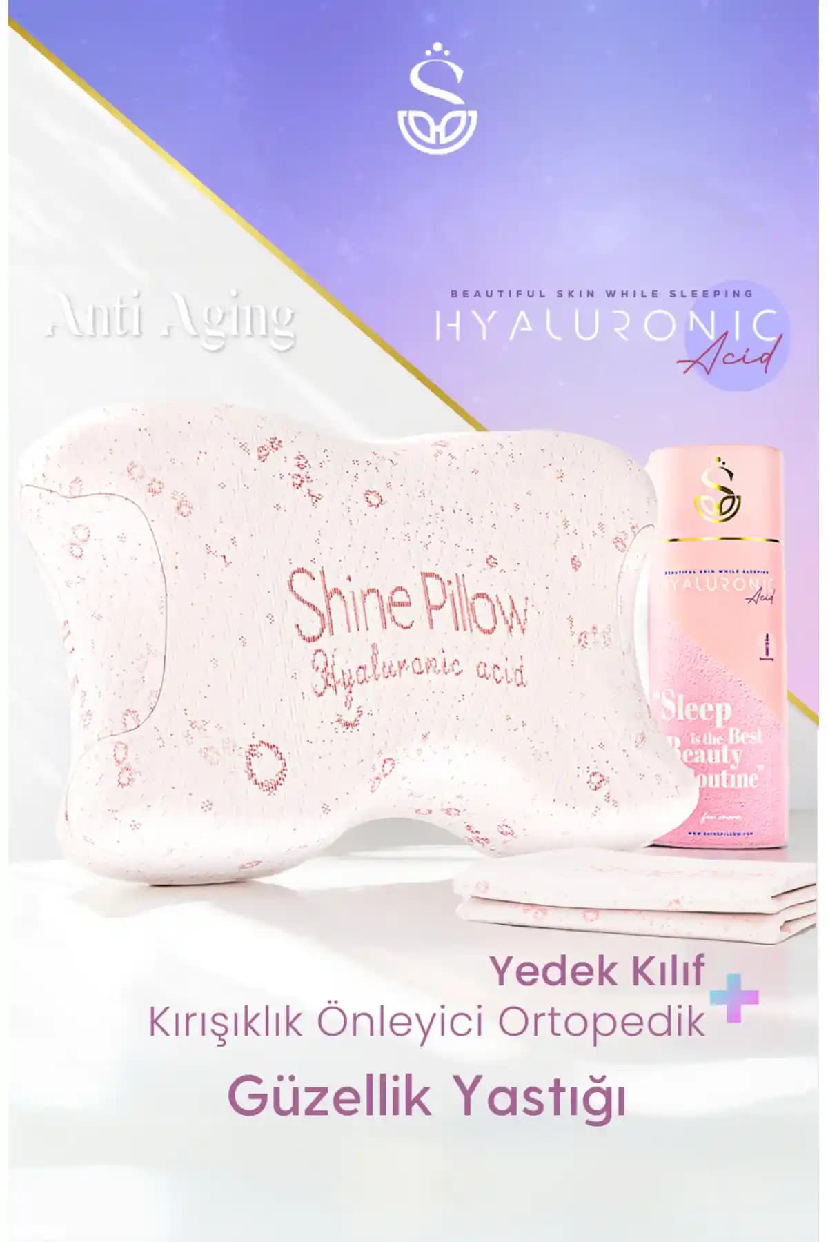 Shine Pillow Güzellik Yastığı: Boyun Sağlığını Destekleyen Ortopedik ve Antibakteriyel Yastık