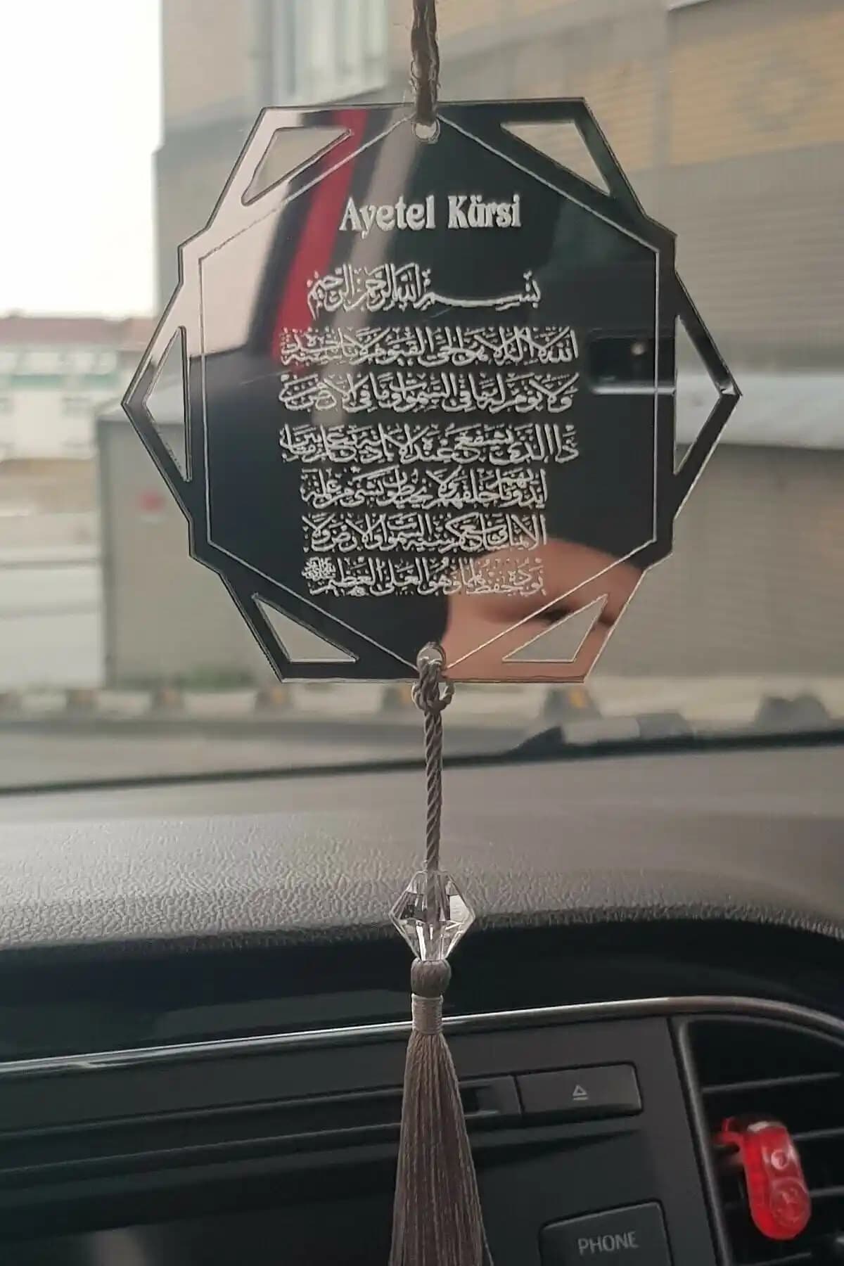 TanSev Design Pleksi Çift Taraflı Araba Süsü Estetik ve Dayanıklı Araç Dekorasyonu