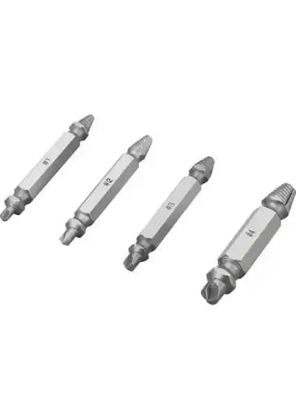 Technosmart Easy Out 4'lü Vida Sökme Takımı: Zorlu Vida Çıkarmada Güçlü Çözüm