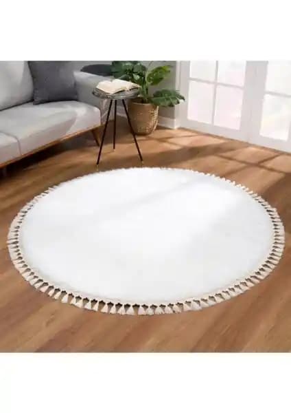 Valery Home Yuvarlak Peluş Halı Modern Tasarım ve Kolay Temizlik Özellikleriyle