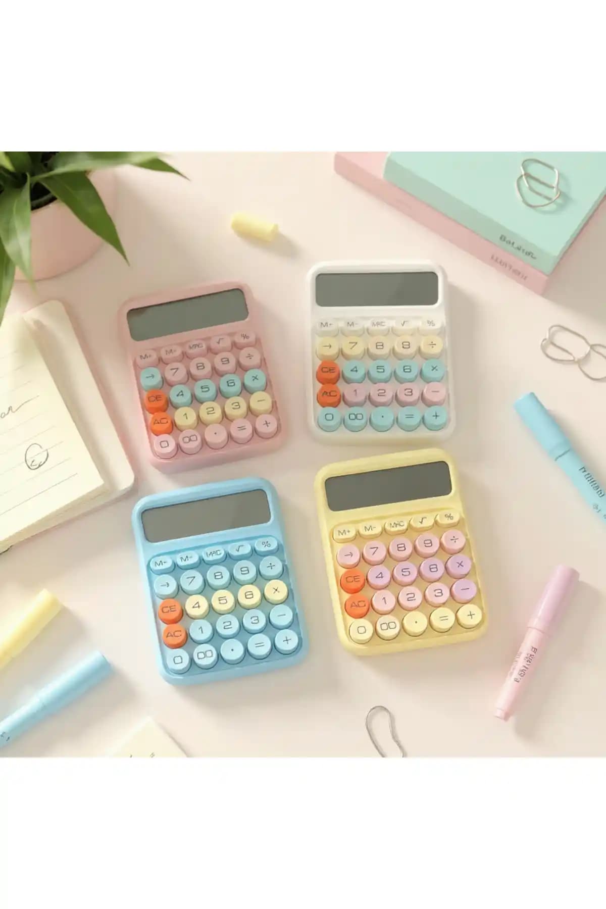 VANCKEY Pinterest Renkli Hesap Makinesi: Ergonomik ve Şık Masaüstü Tasarımıyla Kullanıcı Dostu