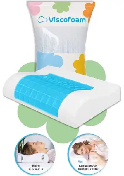 Viscofoam Terletmeyen Ortopedik Boyun Destekli Yastık: Ergonomik ve Serin Uyku Deneyimi