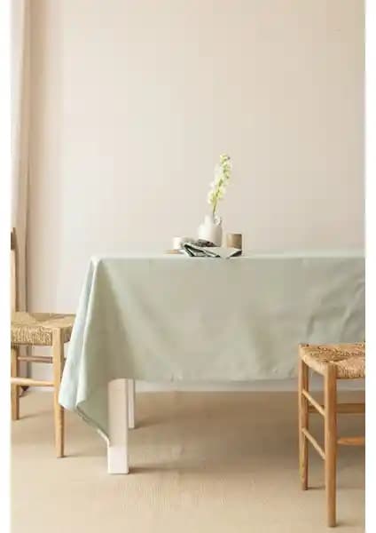 Wellstil Premium Keten Adaçayı Masa Örtüsü: Şık ve Dayanıklı Doğal Kumaş Tasarımı