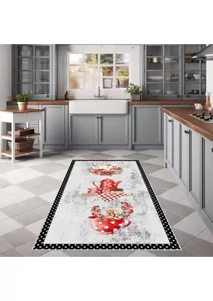West Home Dijital Baskılı Yıkanabilir Kaymaz Taban Mutfak Halısı İnceleme ve Özellikleri