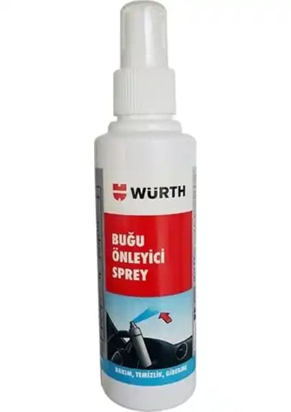 Würth Buğu Önleyici Sprey 170 ml: Camlar İçin Etkili ve Uzun Süreli Koruma Çözümü