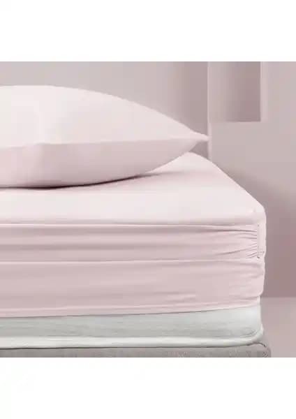 Yataş Bedding Noah Lastikli Çarşaf Pudra 90x190 cm Yatak Konforunu Artıran Şık ve Dayanıklı Ürün