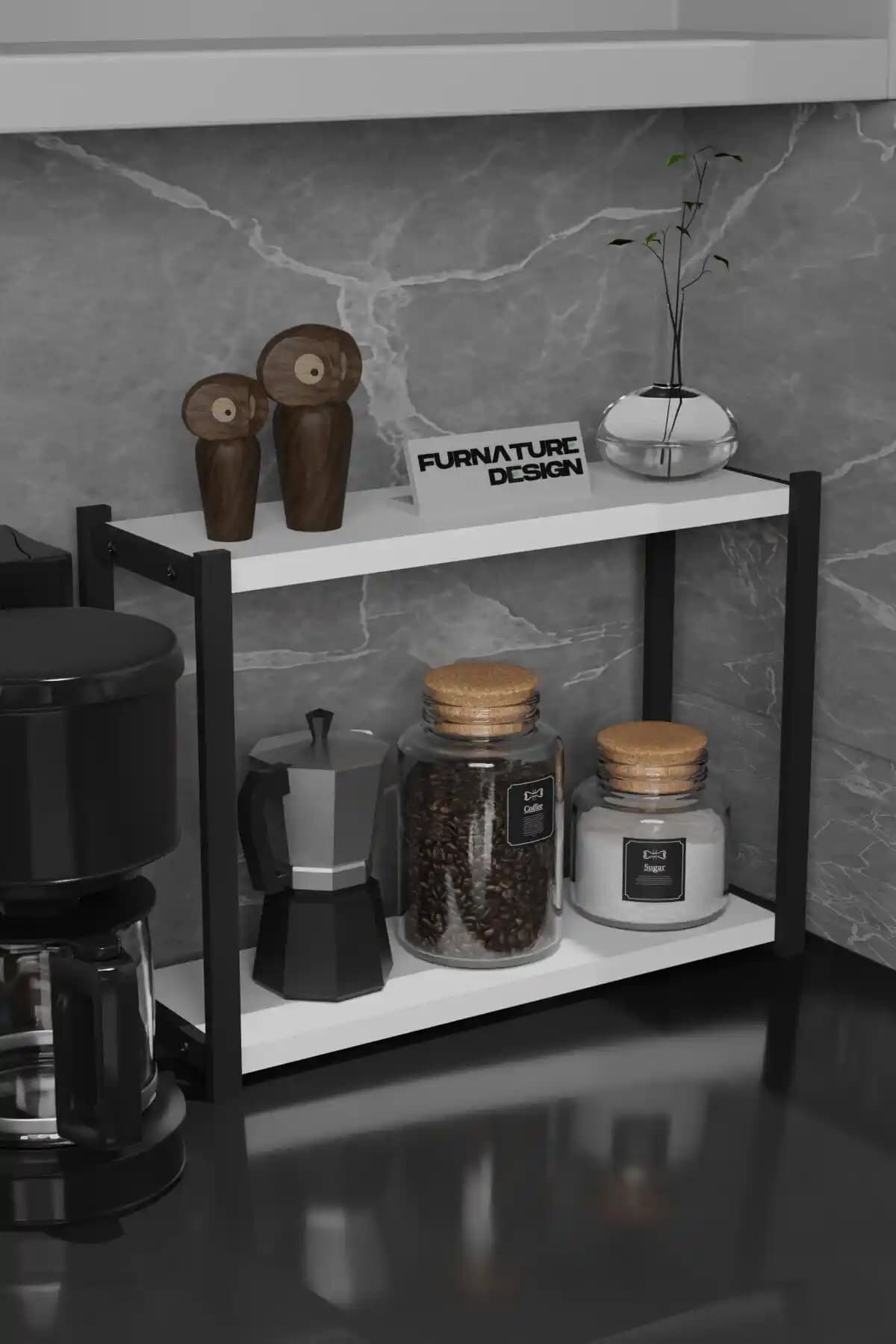 CMKStore Metal Mutfak ve Banyo Tezgah Üstü Organizeri Modern ve Dayanıklı Tasarım