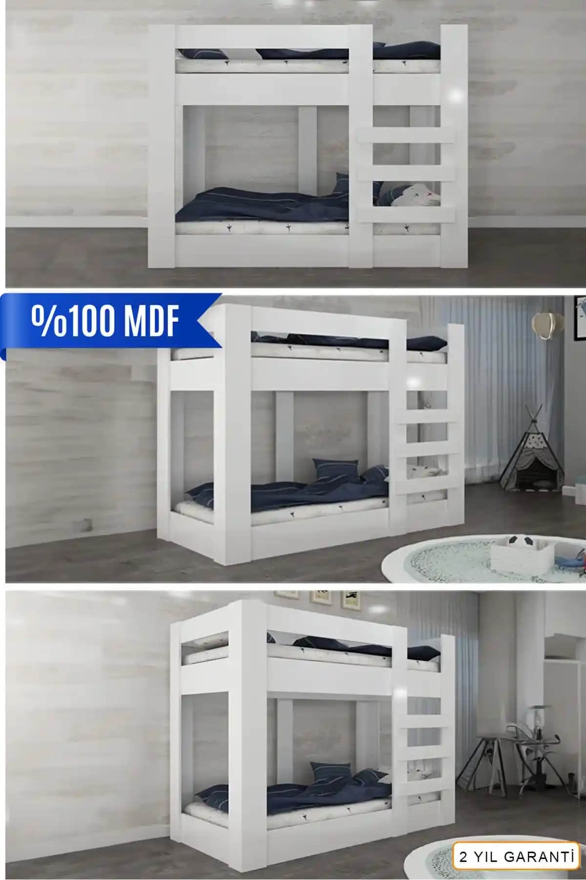 Ninnimo MDF Genç Ranza: Modern ve Güvenilir Çocuk ve Genç Odası Yatak Seçeneği