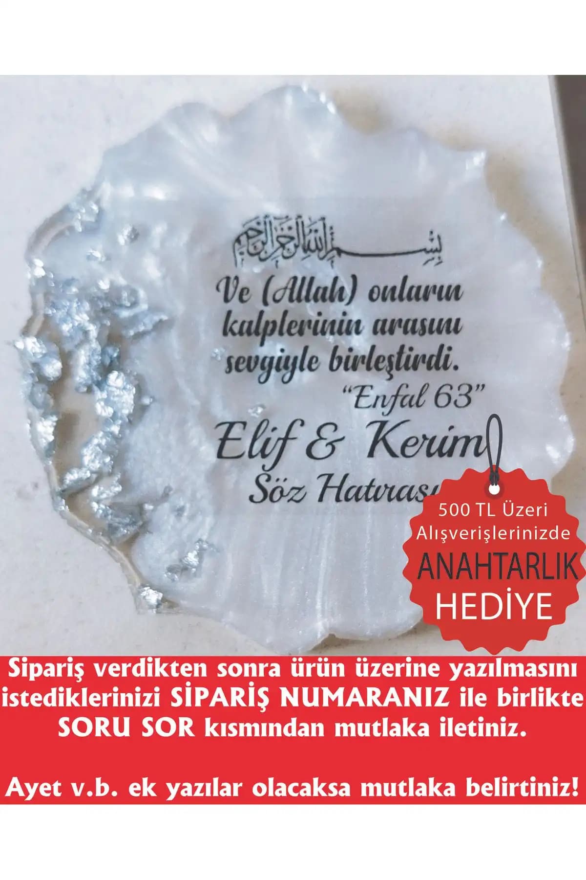 ErenAksesuar Epoksi Magnetler Dini Temalı Güçlü Renkli Söz ve Nişan Magnetleri