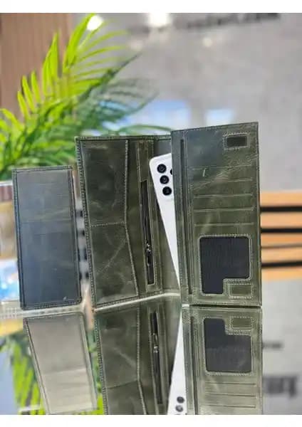 Tios Deri Deri Cüzdan Telefon Bölmeli Günlük Kullanım ve Şıklık Sunar