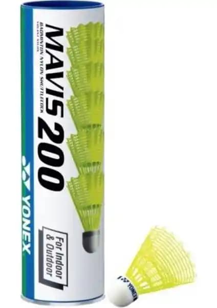 Yonex Mavis 200 Dış ve İç Mekan Kullanımı İçin Yüksek Performanslı Dayanıklı Badminton Topu