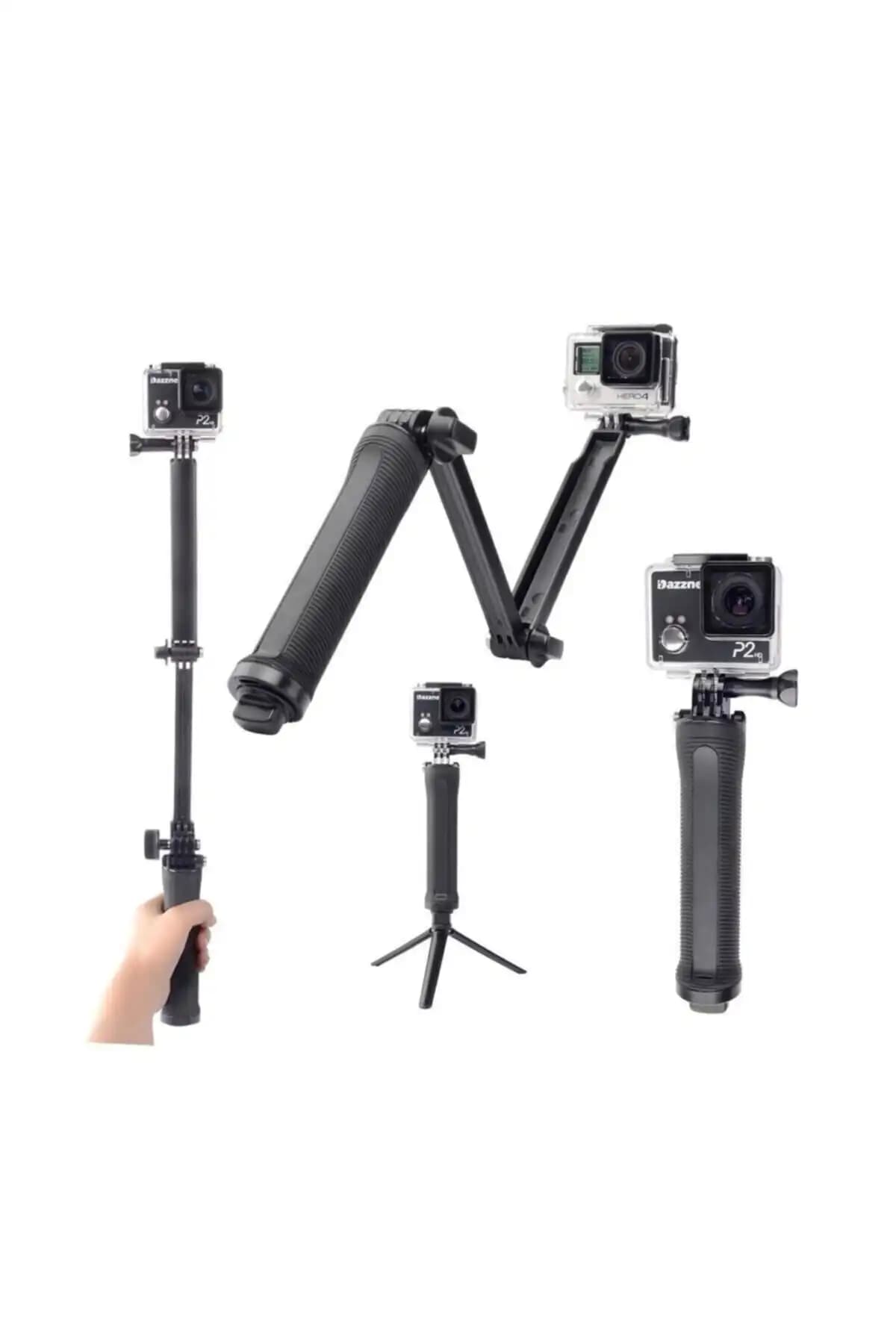 BUM Gopro ve Aksiyon Kameraları İçin Çok Fonksiyonlu Monopod ve Tripod Çalışma Prensipleri