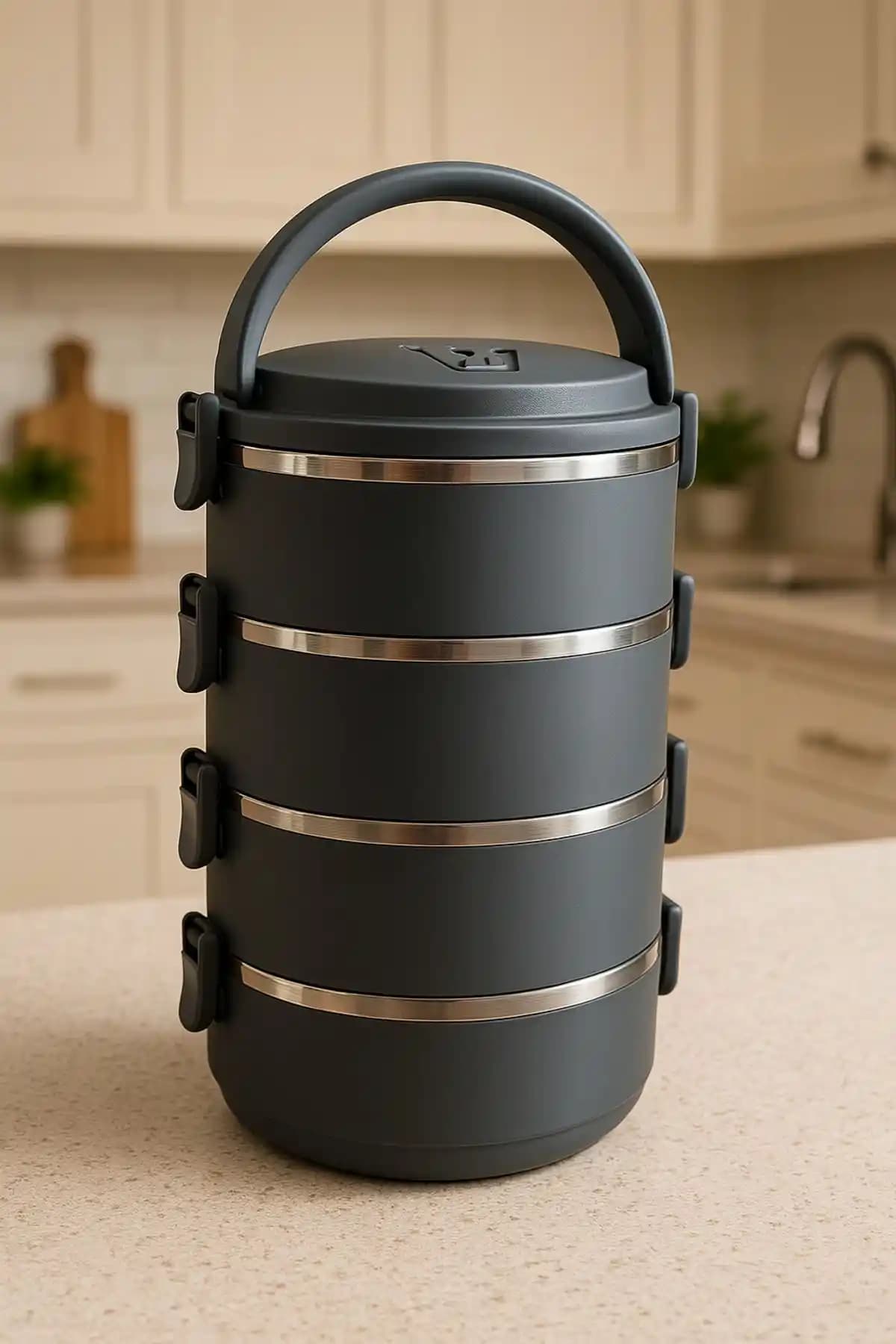 Veliday 4 Katlı Sefer Tası: Güvenli ve Pratik Yemek Saklama Çözümü