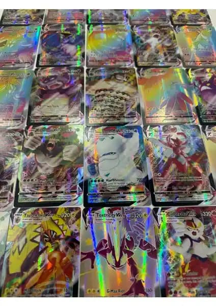 Abetto Market Pokémon Vmax Yeni Seri Oyun Kartları Parlak ve Esnek Koleksiyon Parçası
