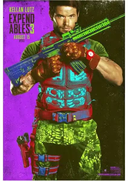 Aktüel The Expendables 3 (2014) Poster: Şık ve Dayanıklı Ev Dekorasyon Ürünü