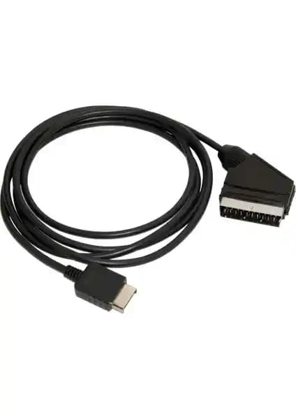 Alfais 4833 PS2 TV AV Scart Bağlantı Kablosu ile Eski Nesil Konsol ve Televizyon Bağlantısı