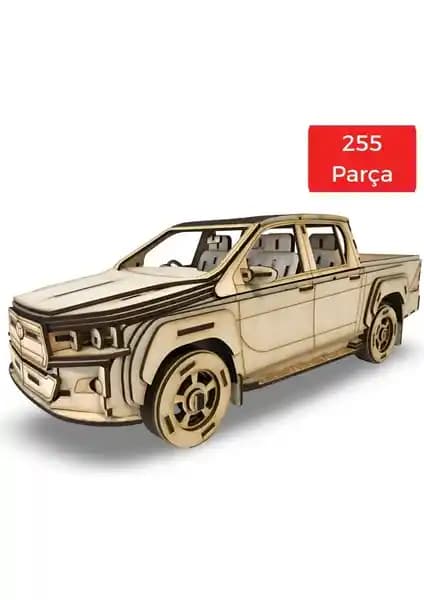 Algwood 3D Ahşap Pickup Maketi: Detaylı ve Gerçekçi Model Yapım Seti