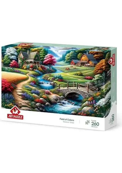Art Puzzle Renklerin Tarlası 260 Parça Puzzle Çocuk ve Yetişkinler İçin Yaratıcı Zihin Oyunu